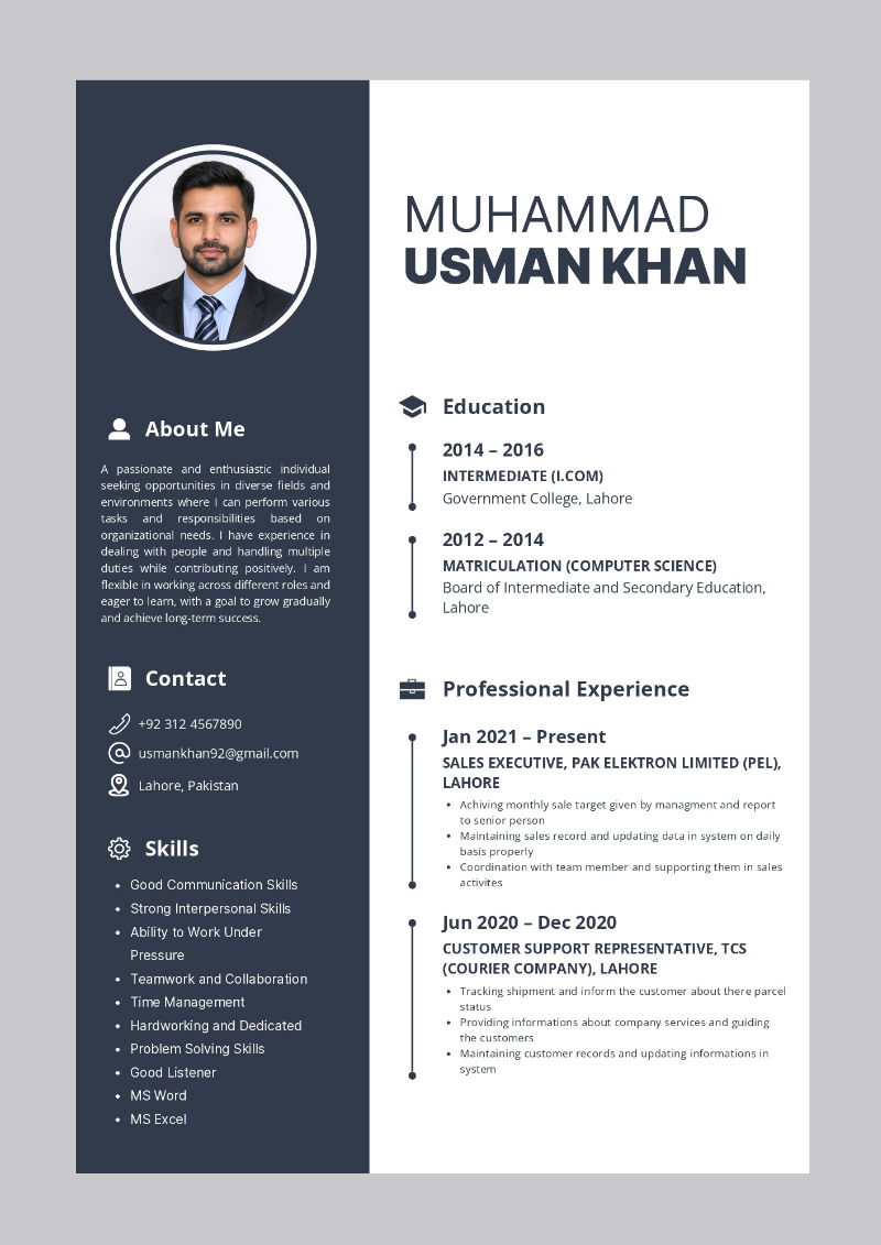 Before Unoptimized CV